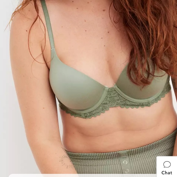 NWOT Aerie Real Sunnie Full Coverage Lightly Lined Blossom Lace Bra 34C - Picture 3 of 12